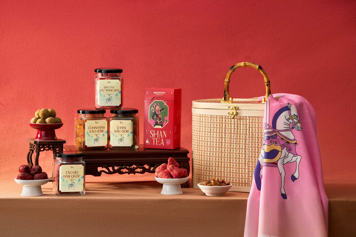 Set Diên Hựu – Giỏ Quà Tết Cao Cấp Tinh Hoa Việt